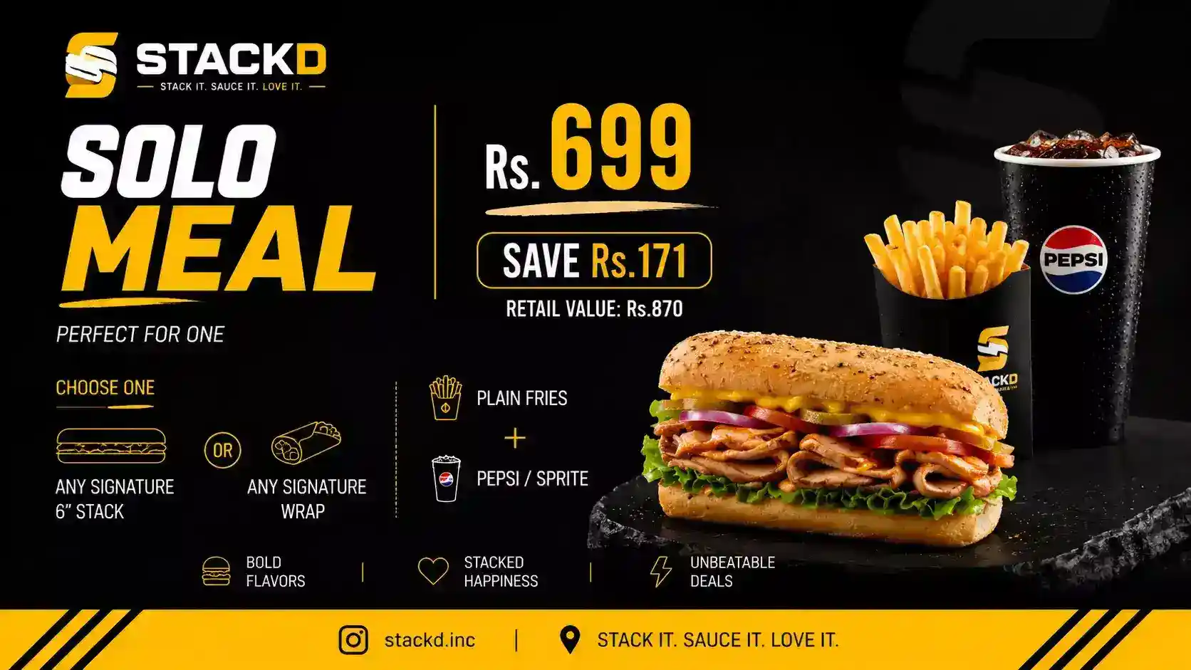 Solo Meal Deal